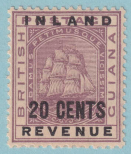 BRITISH GUIANA 121  MINT HINGE REMNANT OG * NO FAULTS VERY FINE! - PON