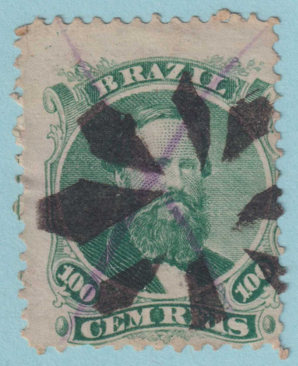 BRAZIL 58  USED - INTERESTING CANCEL - NO FAULTS VERY FINE! - LBF