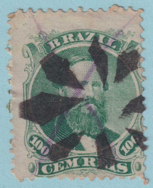 BRAZIL 58  USED - INTERESTING CANCEL - NO FAULTS VERY FINE! - LBF