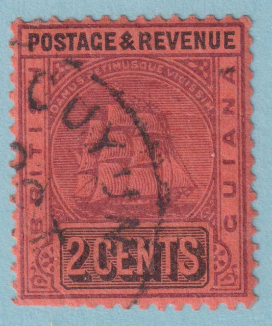 BRITISH GUIANA 134 USED - "CUYUNI"  CANCEL - NO FAULTS VERY FINE! - HQD