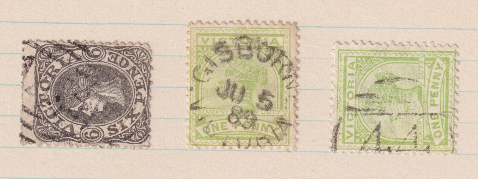 AUSTRALIA VICTORIA GISBORNE 44 SON CANCELS! M022