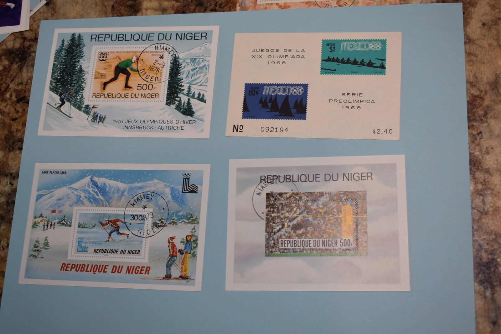 48 OLYMPIC SOUVENIR SHEETS  ALL SHEETS PICTURED BIN 873