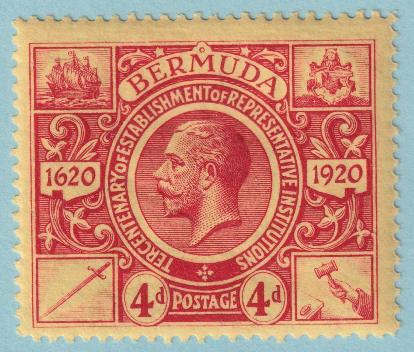 BERMUDA 77 MINT HINGED OG*  NO FAULTS VERY FINE! - GEK