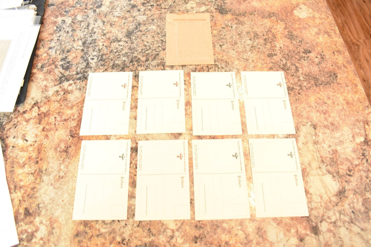 ARTIST CARDS 8 ZEPPELIN-ECKNER DONATION CARDS DESTRUCTION OF AIRSHIP HANGER RARE