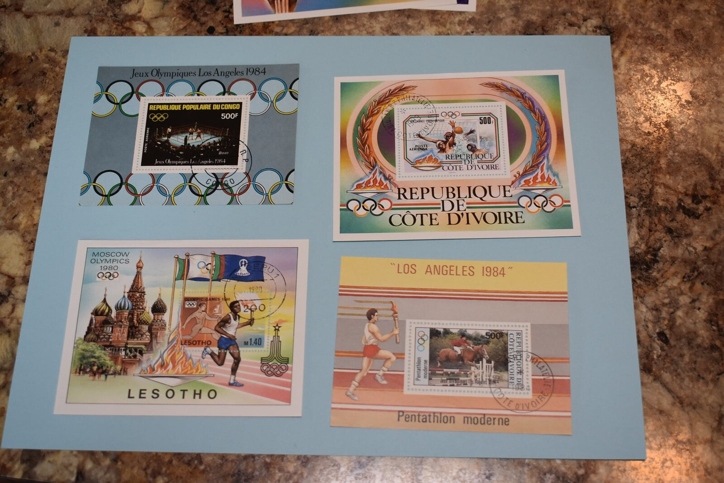 48 OLYMPIC SOUVENIR SHEETS  ALL SHEETS PICTURED BIN 873