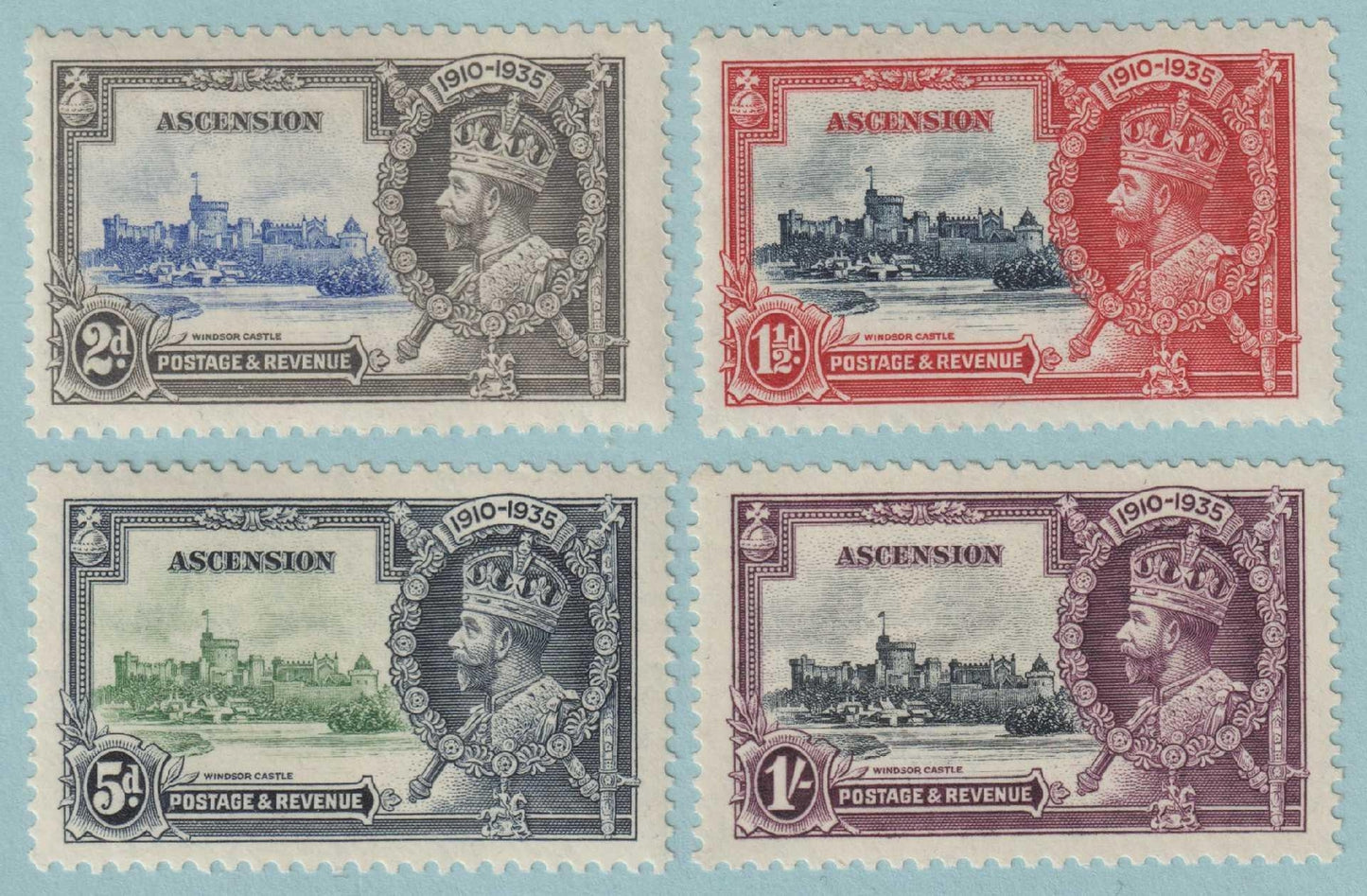 ASCENSION ISLAND 33 - 36  MINT HINGED OG * NO FAULTS VERY FINE! - S309