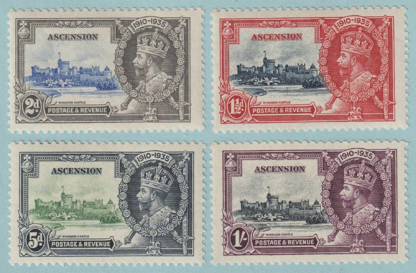 ASCENSION ISLAND 33 - 36  MINT HINGED OG * NO FAULTS VERY FINE! - S309