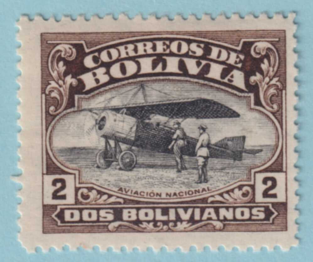 BOLIVIA C6 AIRMAIL  MINT HINGED OG * NO FAULTS VERY FINE! - JJF