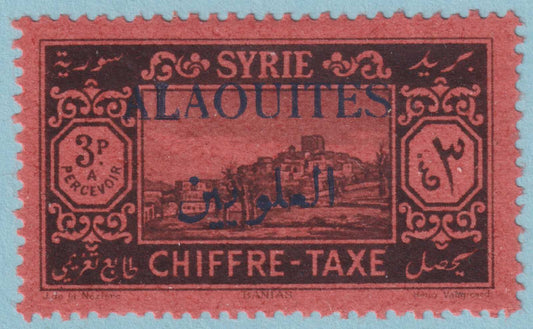 ALAOUITES J9 POSTAGE DUE  MINT HINGED OG * NO FAULTS VERY FINE! - VHR
