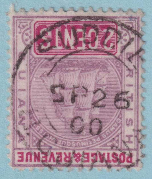 BRITISH GUIANA 133  USED - "SUDDIE" CANCEL - NO FAULTS VERY FINE! - ZQD