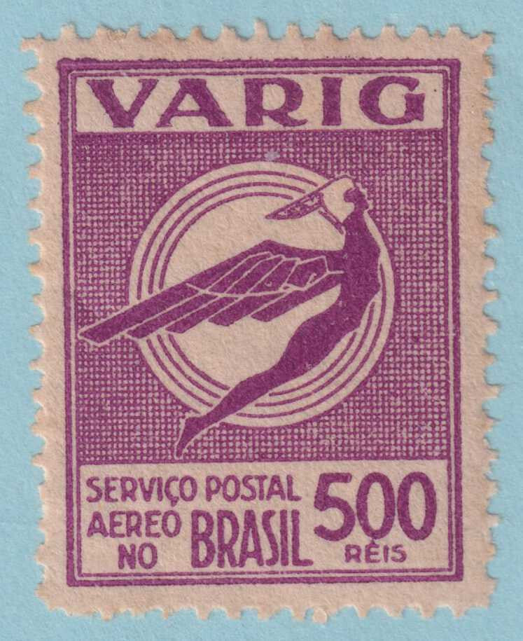 BRAZIL - VARIG 3CL32 REGISTRATION  MINT HINGED OG * NO FAULTS VERY FINE! - NZB