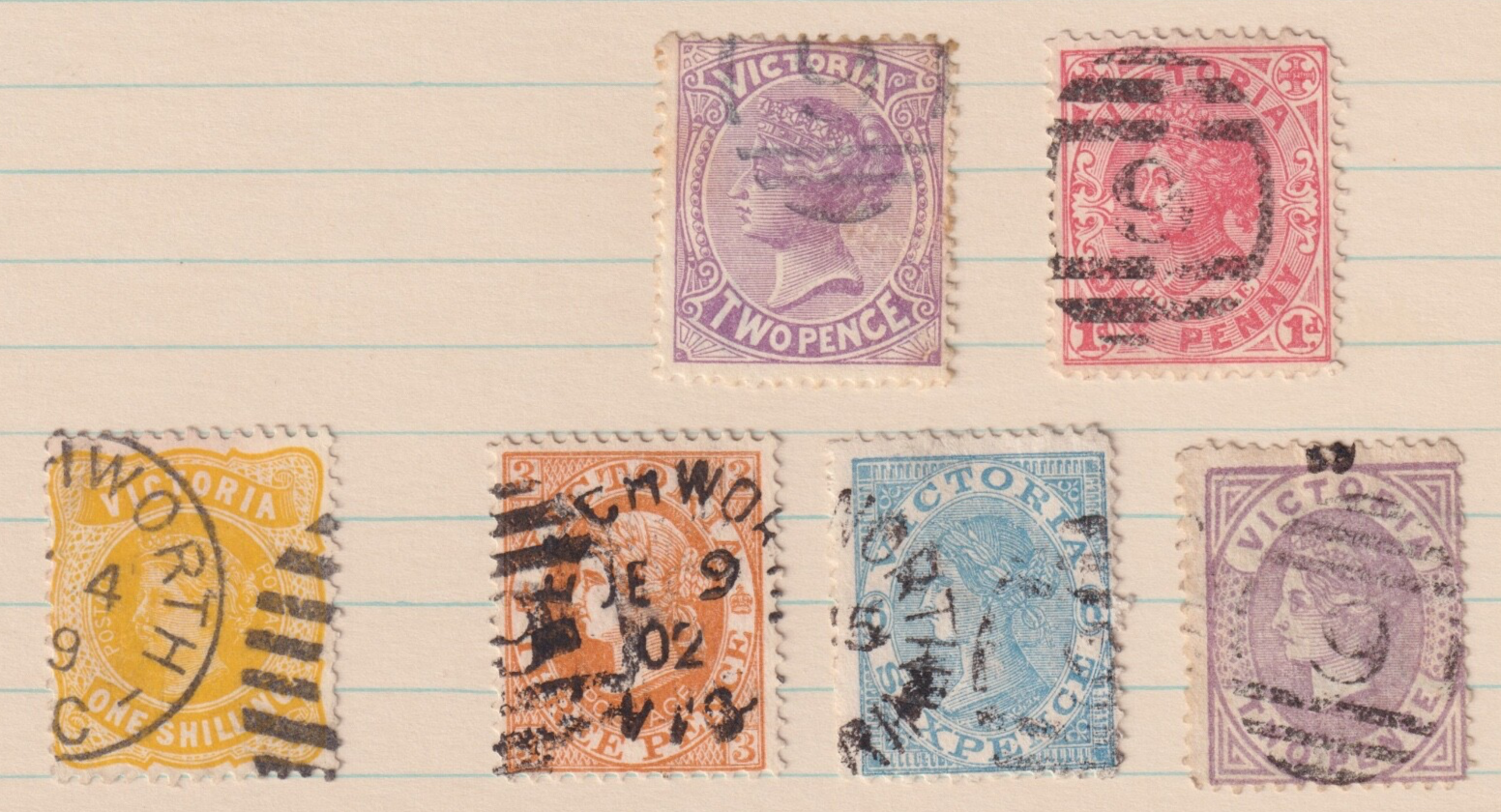 AUSTRALIA VICTORIA GROUP OF BEECHWORTH CANCELS! M004