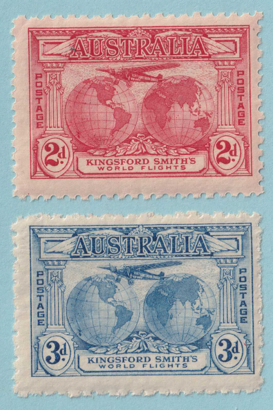 AUSTRALIA 111 - 112  MINT NEVER HINGED OG ** SET - NO FAULTS VERY FINE! - P488
