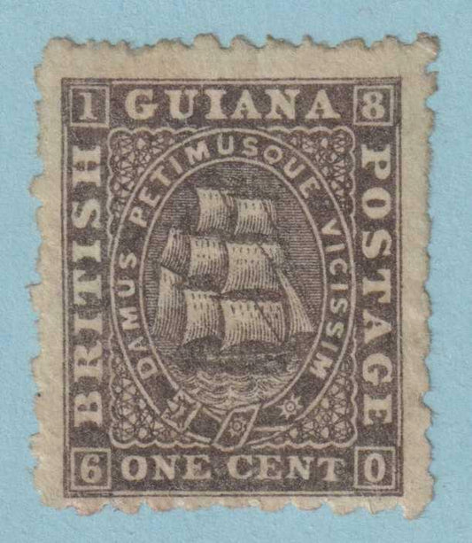 BRITISH GUIANA 45  MINT HINGED OG * NO FAULTS VERY FINE! - LLU