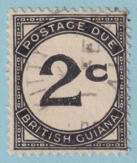 BRITISH GUIANA J2 POSTAGE DUE  USED - "KITTY" CANCEL - NO FAULTS VERY FINE! -XEX