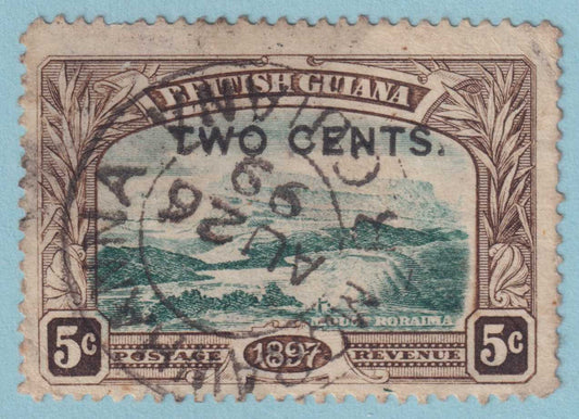 BRITISH GUIANA 154  USED - "MORAWHANNA" CANCEL - NO FAULTS VERY FINE! - GNL
