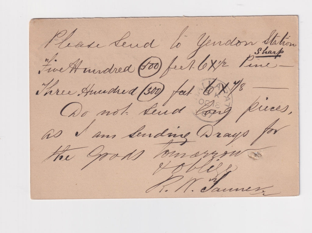 AUSTRALIA VICTORIA MT EGERTON 102  POSTMARK CANCEL! B222