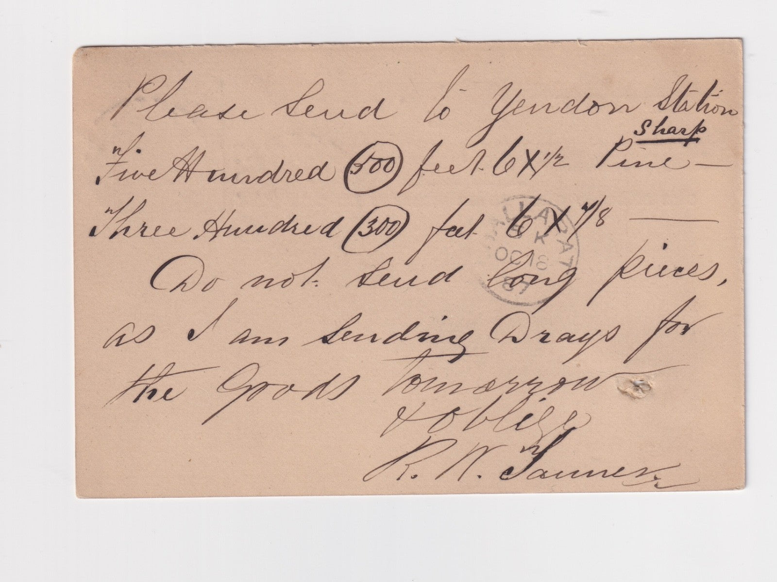 AUSTRALIA VICTORIA MT EGERTON 102  POSTMARK CANCEL! B222