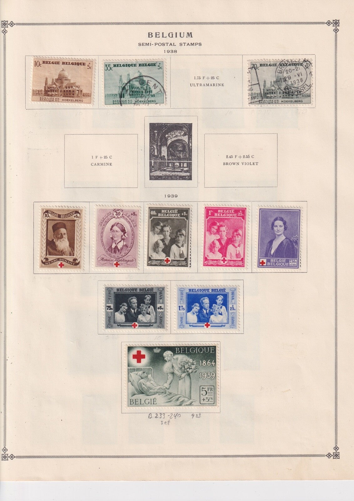 BELGIUM OLD STRONG COUNTRY COLLECTION ON ALBUM PAGES MINT AND USED BIN AAD