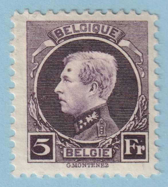 BELGIUM 168 - DOT ON FOREHEAD VARIETY - MINT HINGED OG * VERY FINE! - MEH
