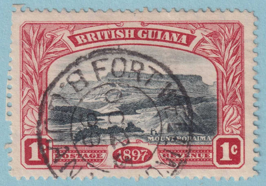 BRITISH GUIANA 152 USED - "FORT WELLINGTON"  CANCEL - NO FAULTS VERY FINE! - SQL