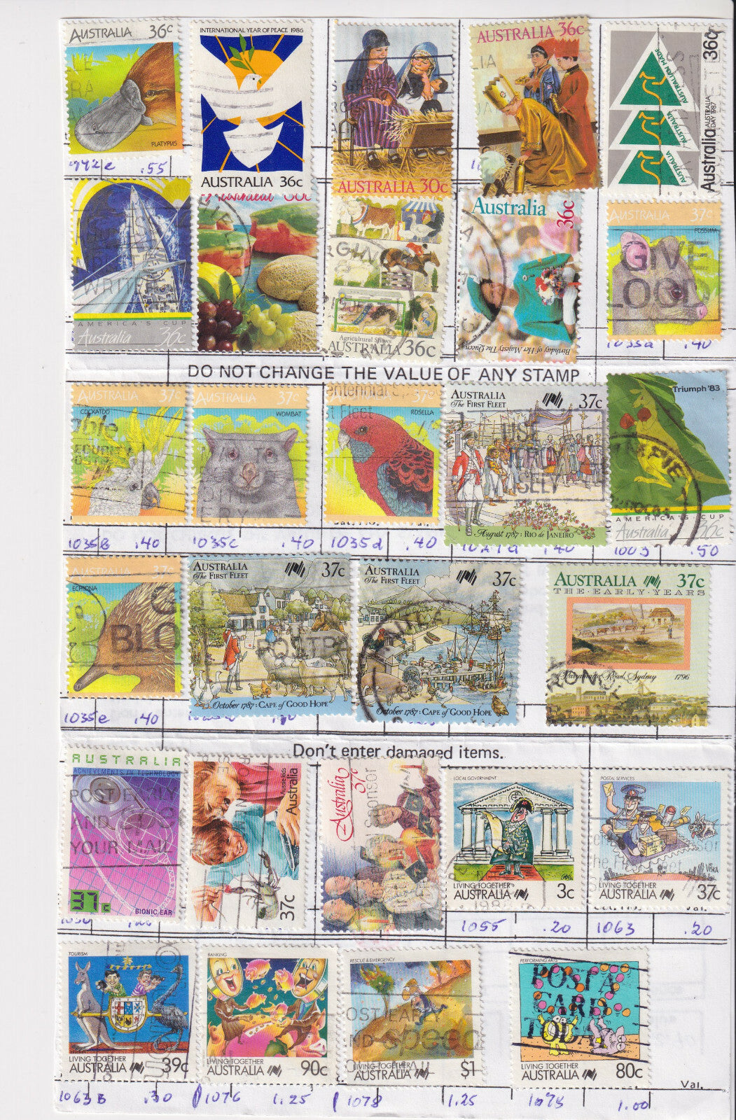 AUSTRALIA, AUSTRIA & BELGIUM - INTERESTING USED GROUP REMOVED FROM SHEETS - S991