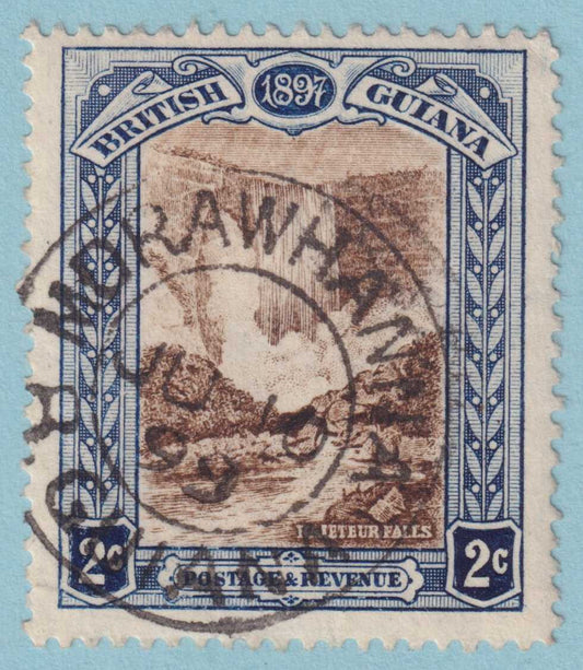 BRITISH GUIANA 153  USED - "MORAWHANNA" CANCEL - NO FAULTS VERY FINE! - DJS
