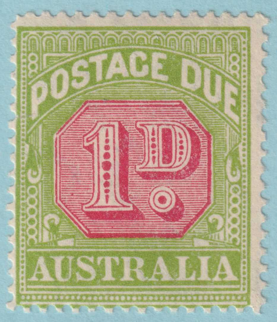 AUSTRALIA J58a POSTAGE DUE  MINT NEVER HINGED OG ** PERF 14 - VERY FINE! - KXE