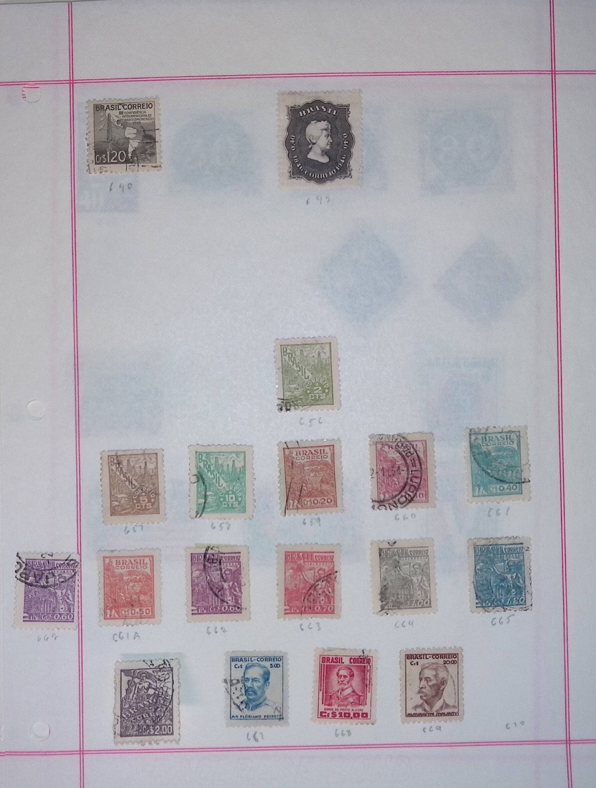 BRAZIL STRONG OLD COLLECTION ON ALBUM PAGES ON 81 PAGES! UNCHECKED! Q142