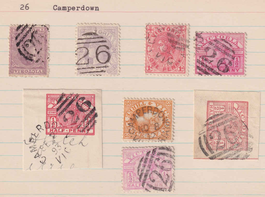 AUSTRALIA  VICTORIA CAMPERDOWN SON CANCELS!  M014