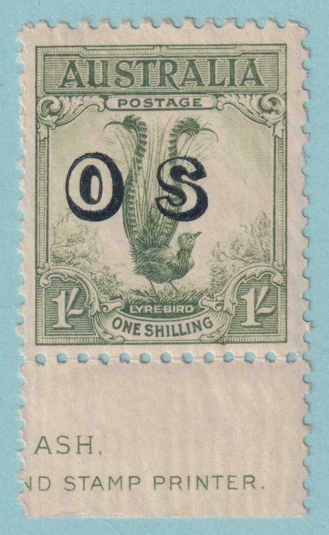 AUSTRALIA O14 OFFICIAL  MINT HINGED OG * NO FAULTS VERY FINE! - DBE