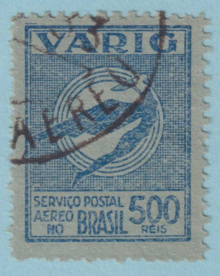 BRAZIL - VARIG 3CL27  USED - NO FAULTS VERY FINE! - RKV