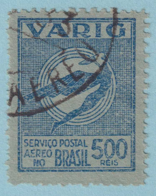 BRAZIL - VARIG 3CL27  USED - NO FAULTS VERY FINE! - RKV