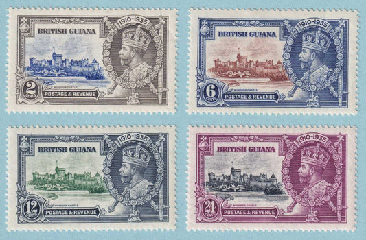 BRITISH GUIANA 223 - 226  MINT HINGED OG * SET - NO FAULTS VERY FINE! - R521