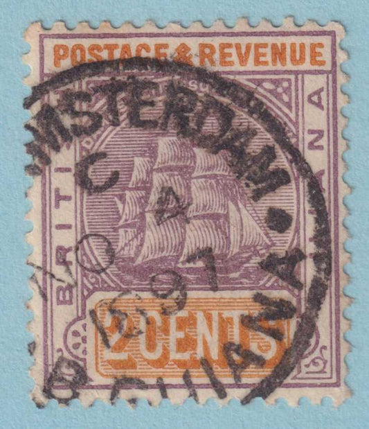 BRITISH GUIANA 132  USED - "NEW AMSTERDAM" CANCEL - NO FAULTS VERY FINE! - JZX