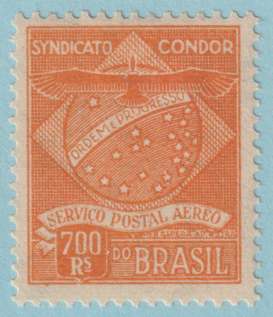 BRAZIL 1CL2 AIRMAIL SEMI-OFFICIAL  MINT HINGED OG * CONDOR SYNDICATE - GAO