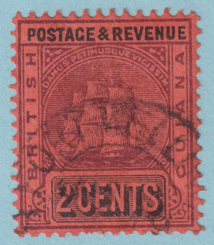 BRITISH GUIANA 134 USED - "FORT WELLINGTON"  CANCEL - NO FAULTS VERY FINE! - PWS