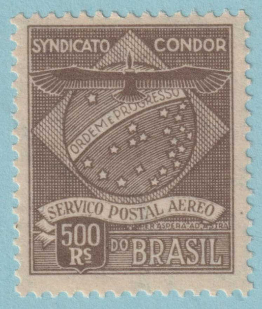 BRAZIL 1CL1 AIRMAIL SEMI-OFFICIAL  MINT HINGED OG * CONDOR SYNDICATE - XZS