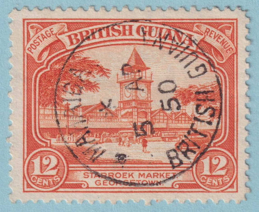 BRITISH GUIANA 215a  USED - "MAHAICA" CANCEL - NO FAULTS VERY FINE! - FRZ
