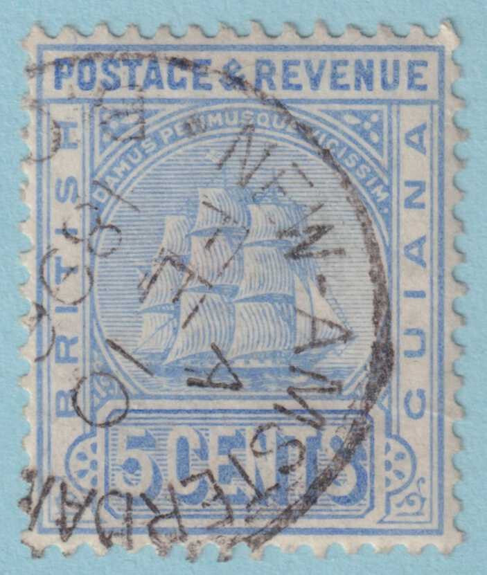 BRITISH GUIANA 136  USED - "NEW AMSTERDAM" CANCEL - NO FAULTS VERY FINE! - PUD