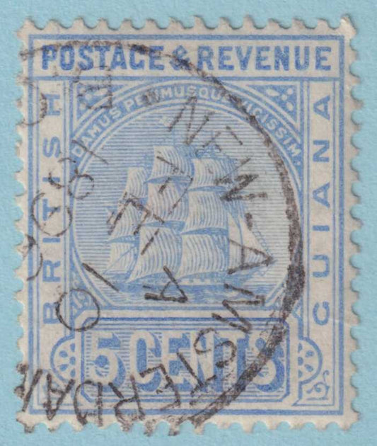 BRITISH GUIANA 136  USED - "NEW AMSTERDAM" CANCEL - NO FAULTS VERY FINE! - PUD