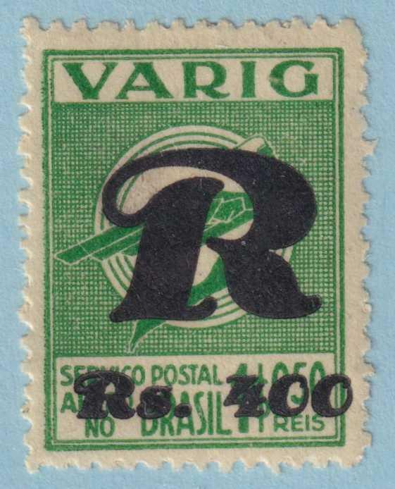 BRAZIL 3CLF2 REGISTRATION STAMP  MINT HINGED OG * NO FAULTS VERY FINE! - BAM