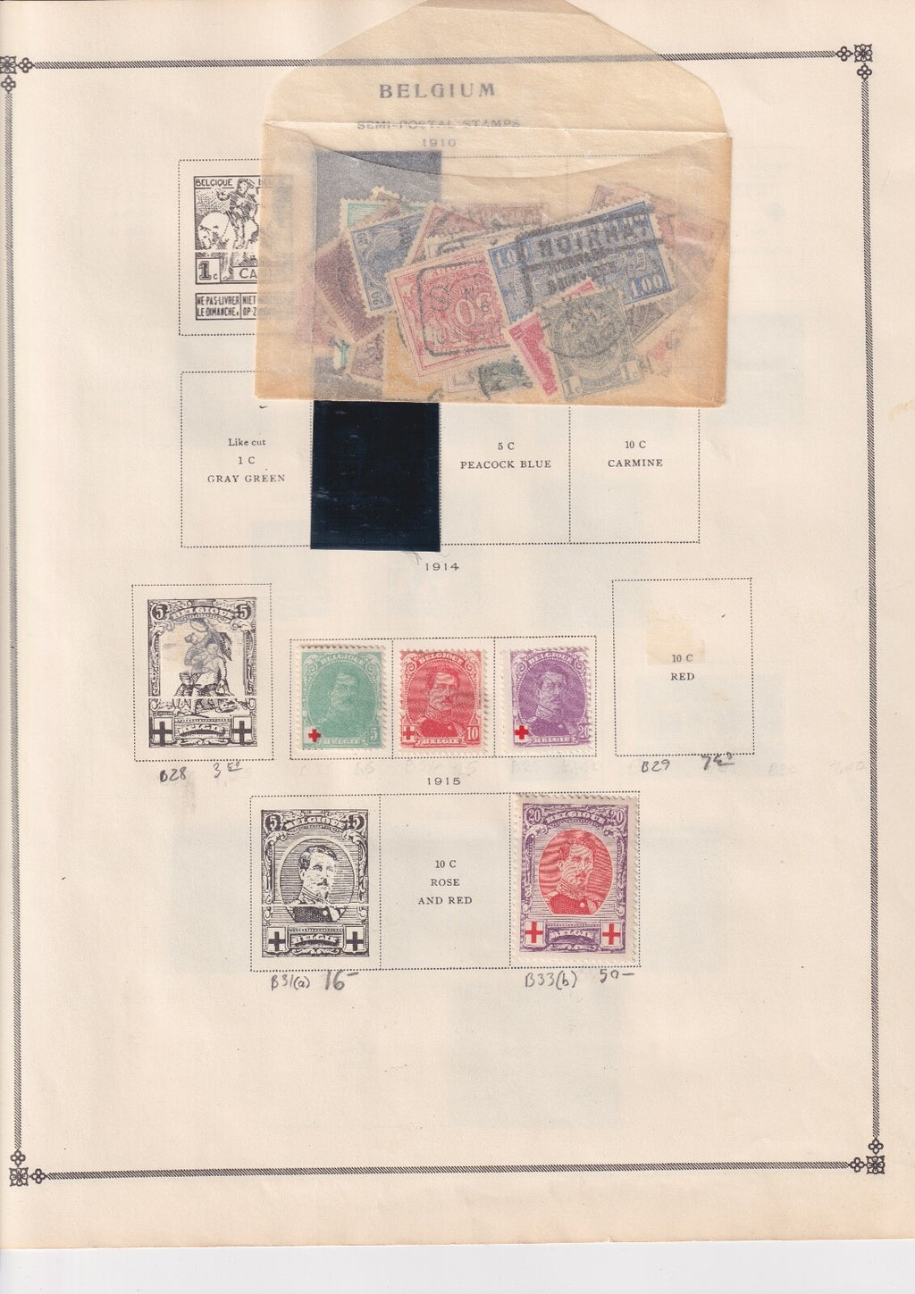 BELGIUM OLD STRONG COUNTRY COLLECTION ON ALBUM PAGES MINT AND USED BIN AAD