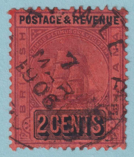BRITISH GUIANA 161  USED - "XV MILE P.O."  CANCEL - NO FAULTS VERY FINE! - GWM