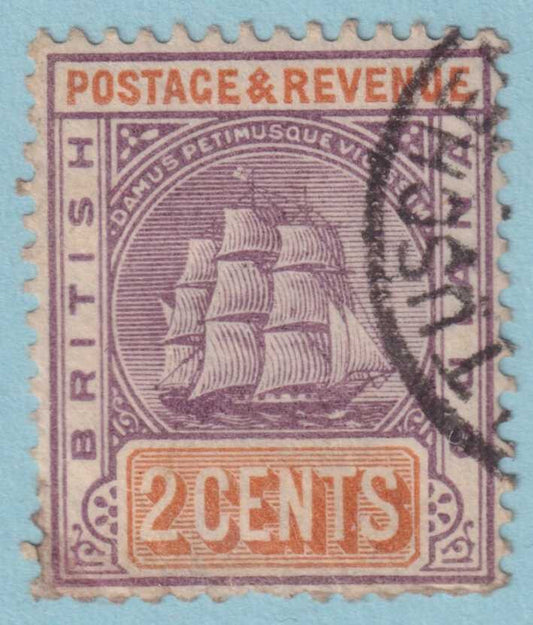 BRITISH GUIANA 132  USED - "TUSCHEN" CANCEL - NO FAULTS VERY FINE! - RMN
