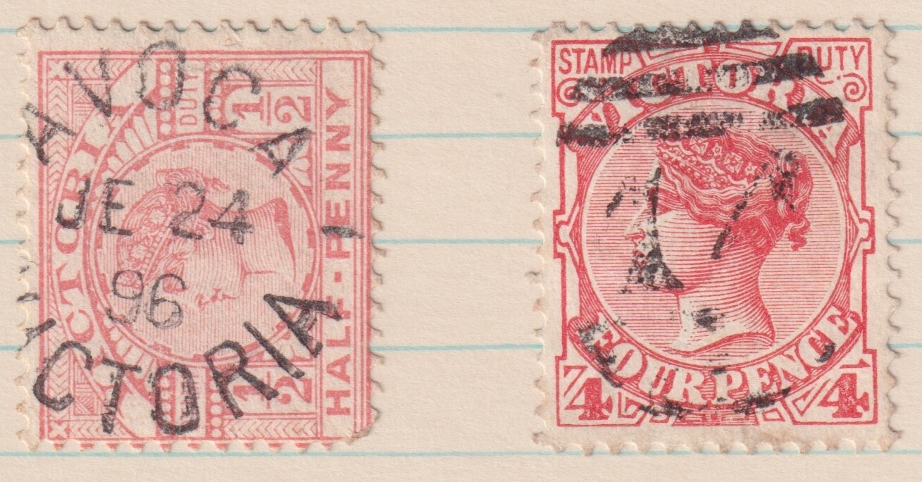 AUSTRALIA AVOCA VICTORIA NUMERAL 14 CANCEL GROUP M007
