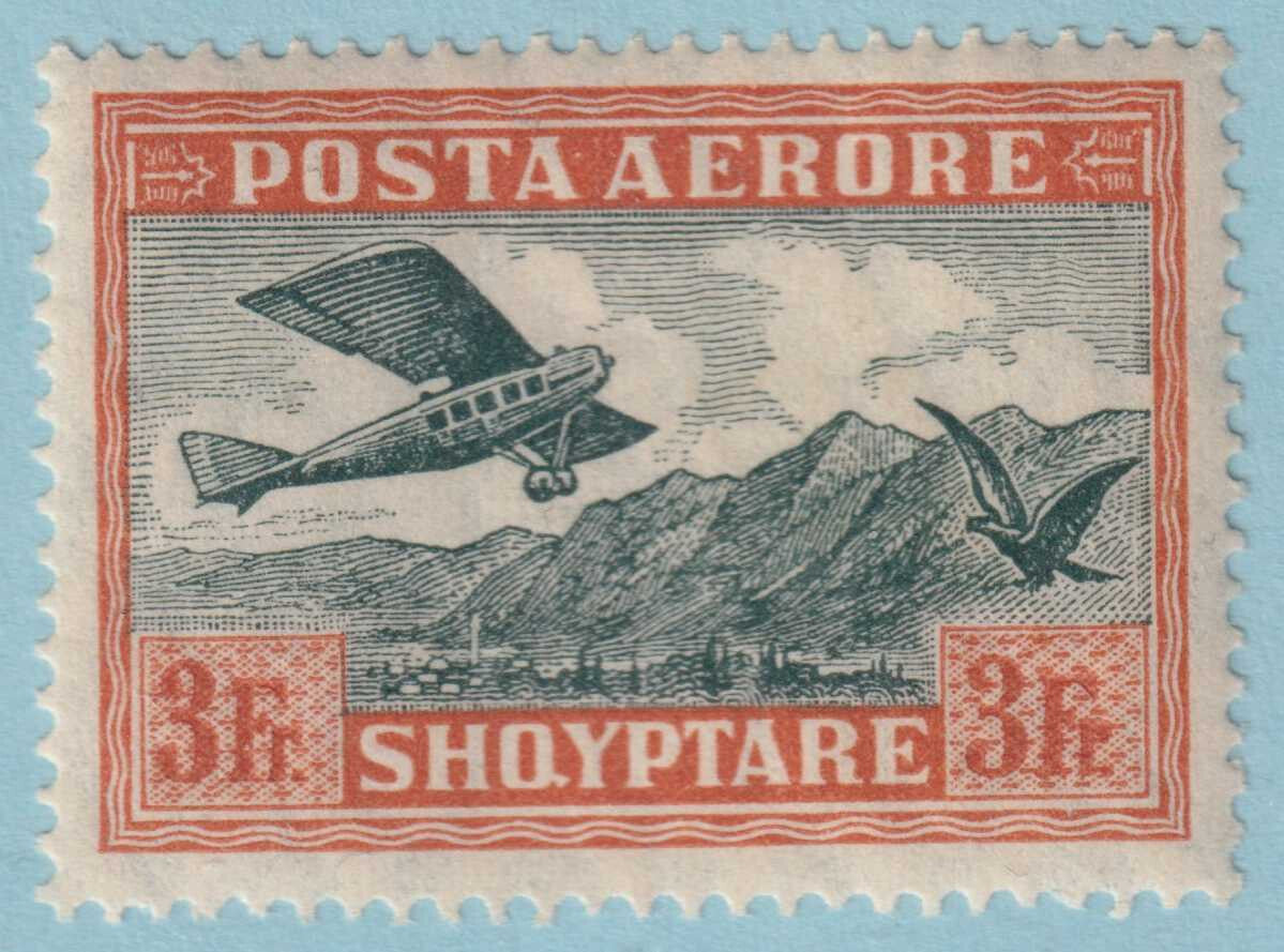 ALBANIA C7 AIRMAIL  MINT NEVER HINGED OG ** NO FAULTS VERY FINE! - JYY