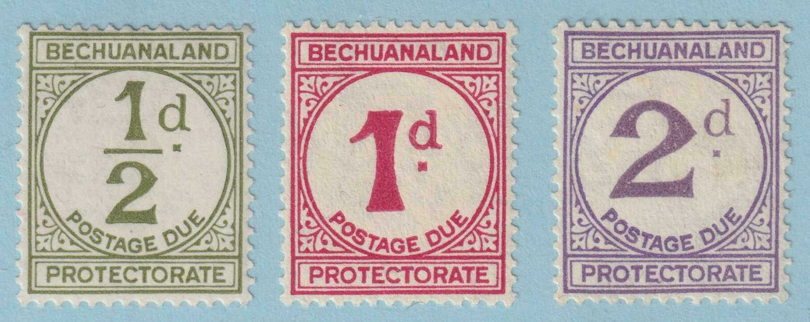 BECHUANALAND PROTECTORATE J4 - J6 MINT HINGED OG * NO FAULTS EXTRA FINE! - W434