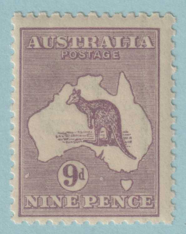 AUSTRALIA 50  MINT LIGHTLY HINGED OG * KANGAROO - NO FAULTS VERY FINE! - ERN