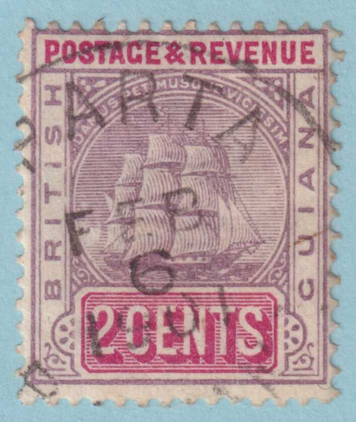 BRITISH GUIANA 133  USED - "SPARTA" CANCEL - NO FAULTS VERY FINE! - OZU
